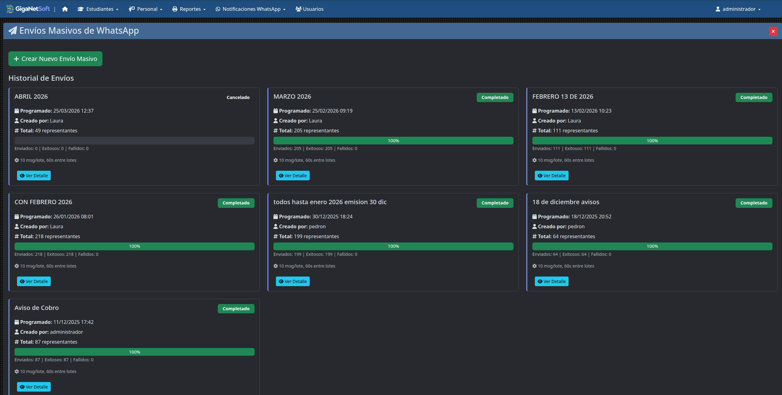 Colegio Humboldt - Avisos por Whatsapp